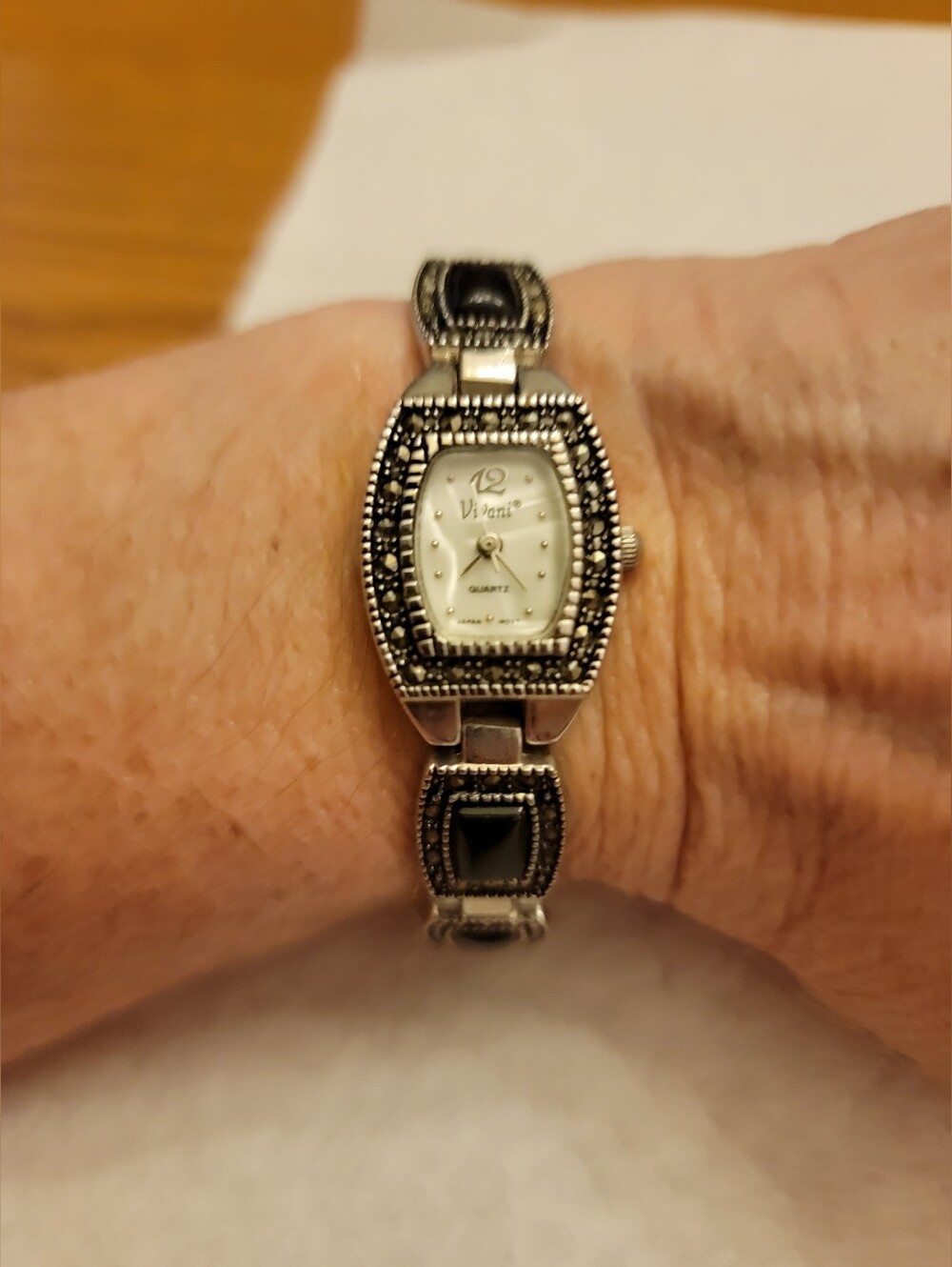 Vivani Marcasite Style Quartz Watch